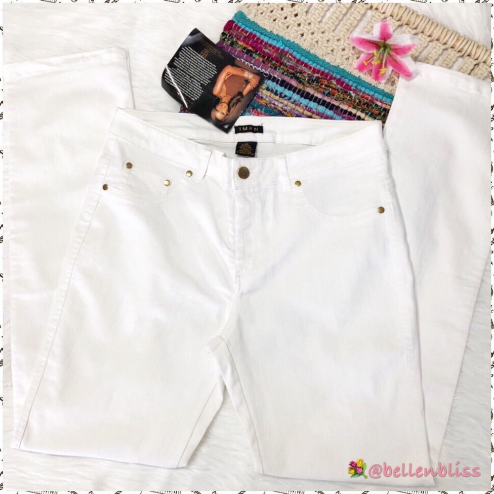 Denim Pant Iman GC Stretch Slip into Slim, Size M